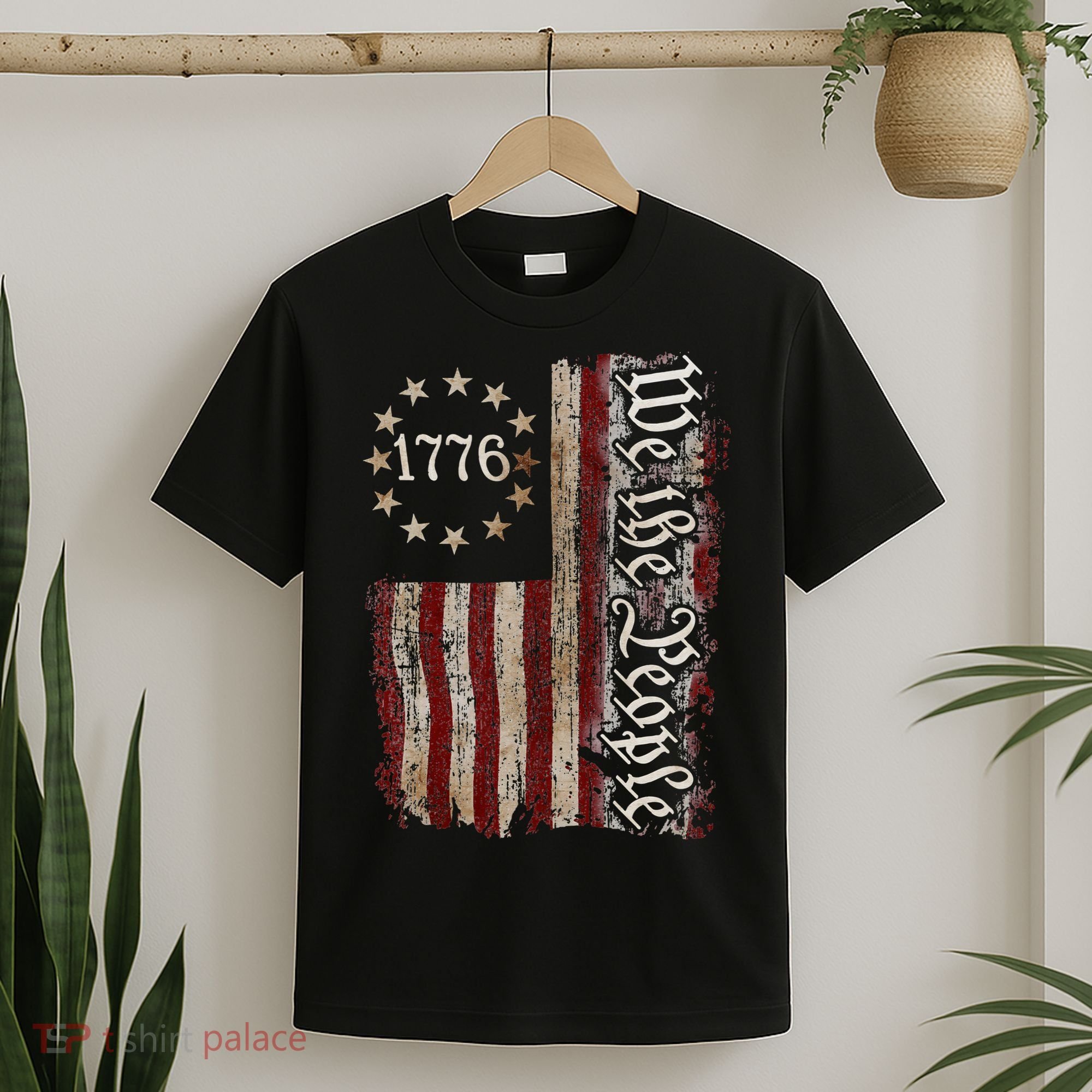 We The People 1776 American Flag 4th Of July  T-Shirt