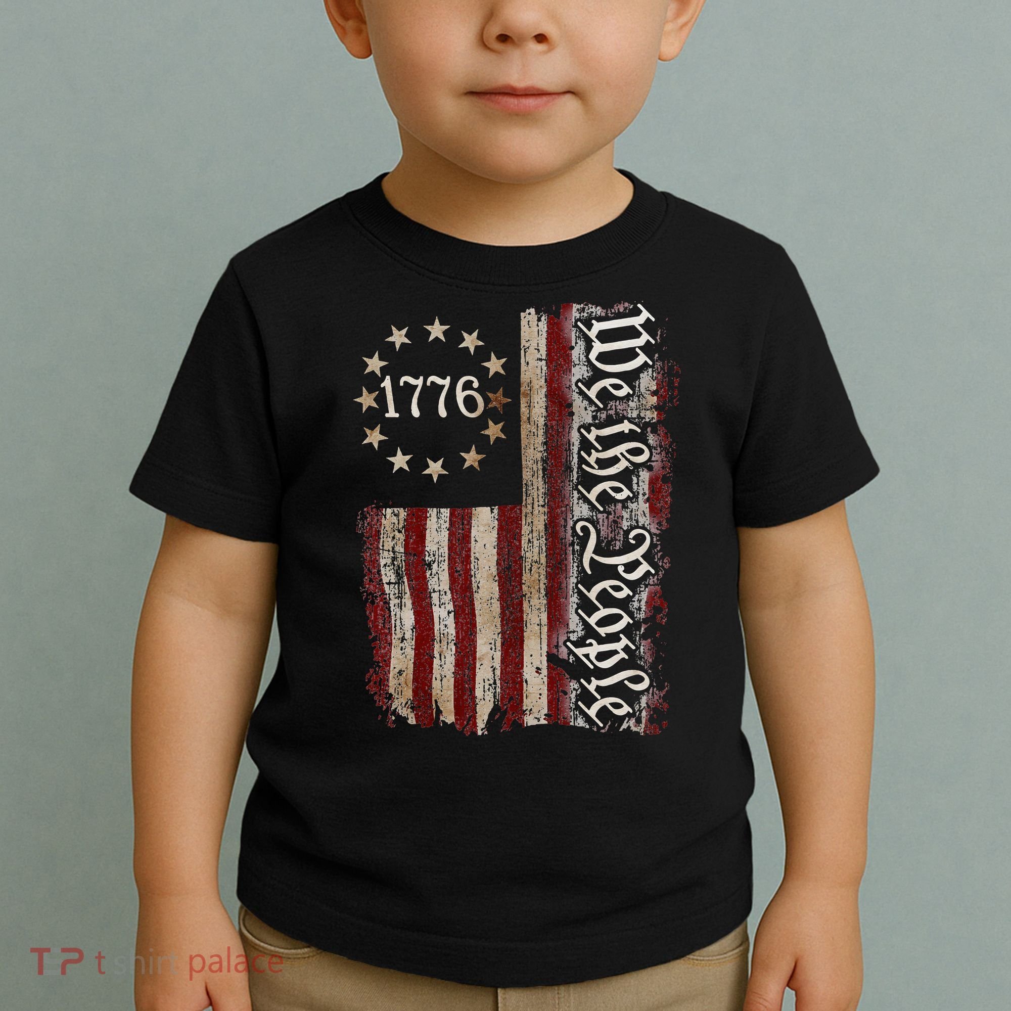 We The People 1776 American Flag 4th Of July  Toddler T-Shirt
