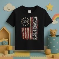 We The People 1776 American Flag 4th Of July  Toddler T-Shirt thumb 3