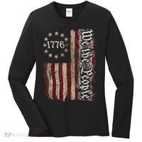 We The People 1776 American Flag 4th Of July  Women's Long Sleeve Shirt thumb 0