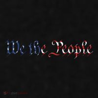 We The People US Constitution 1776 Freedom American Flag Ladies PosiCharge Tri-Blend Wicking Tank thumb 2