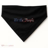 We The People US Constitution 1776 Freedom American Flag USA-Made Doggie Bandana thumb 0
