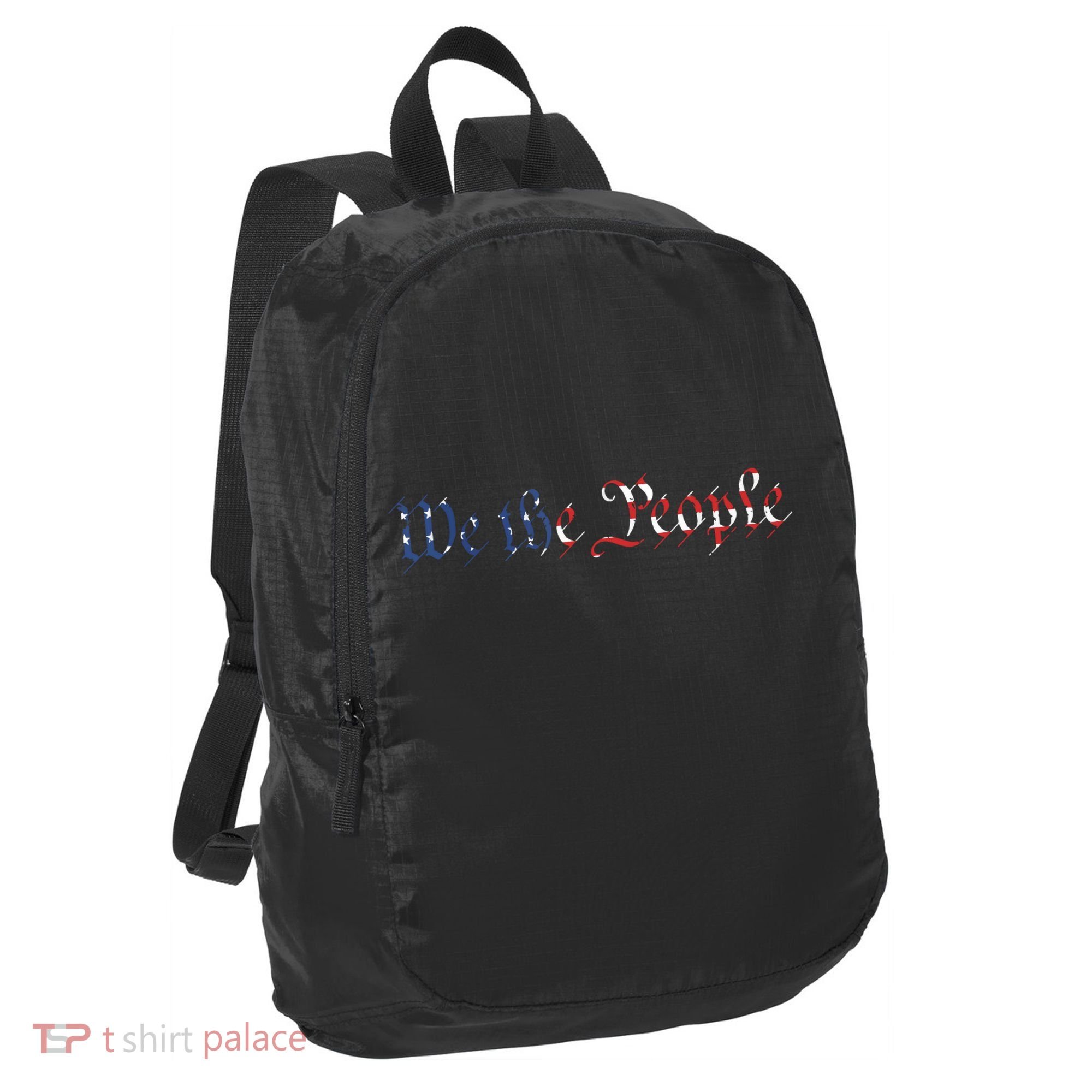 We The People US Constitution 1776 Freedom American Flag Port Authority Crush Ripstop Backpack