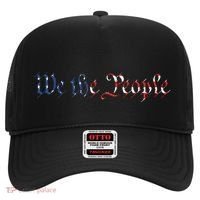 We The People US Constitution 1776 Freedom American Flag Hat thumb 0