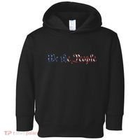 We The People US Constitution 1776 Freedom American Flag Toddler Hoodie thumb 0