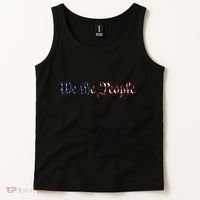 We The People US Constitution 1776 Freedom American Flag Tank Top thumb 2