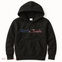 We The People US Constitution 1776 Freedom American Flag Kids Hoodie thumb 0