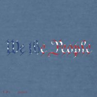 We The People US Constitution 1776 Freedom American Flag Comfort Colors Garment-Dyed Hooded Sweatshirt thumb 2