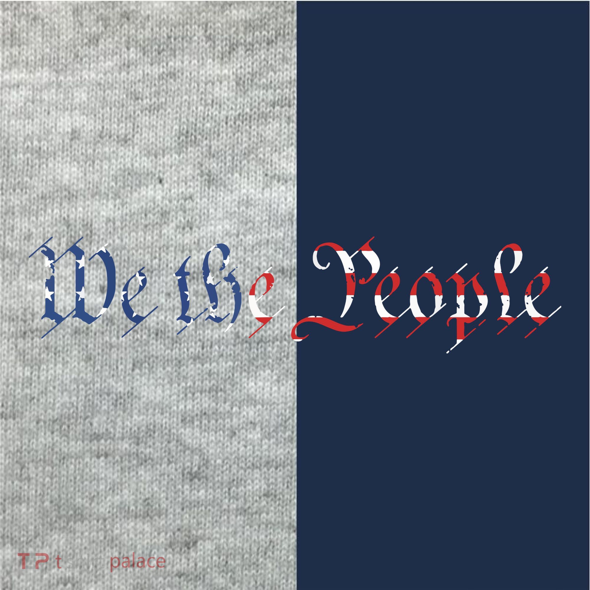 We The People US Constitution 1776 Freedom American Flag Kids Colorblock Raglan Jersey