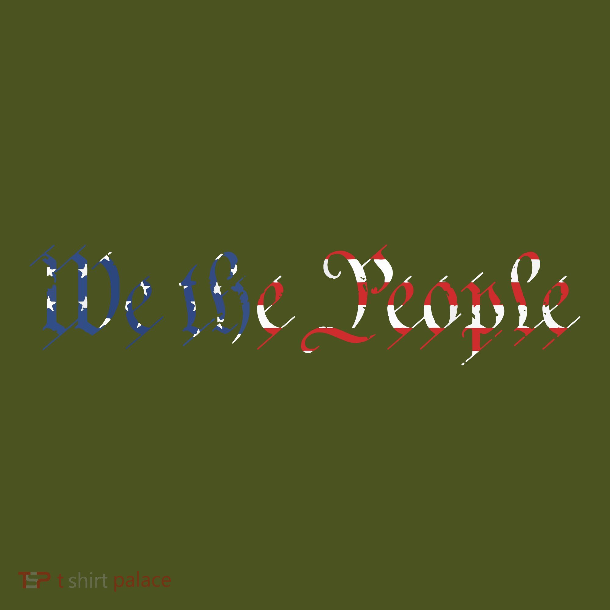 We The People US Constitution 1776 Freedom American Flag The Baniff Cuffed Pom Beanie
