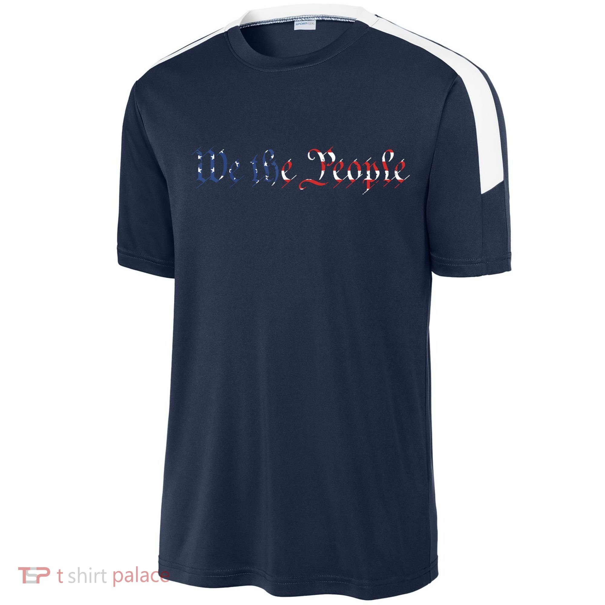 We The People US Constitution 1776 Freedom American Flag Sport-Tek Competitor United Soccer Jersey
