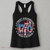 We The People 1776 It Doesn't Need To Be Rewritten Needs It To Be Reread Women's Tank Top thumb 3