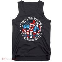 We The People 1776 It Doesn't Need To Be Rewritten Needs It To Be Reread Tank Top thumb 0