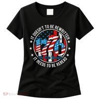 We The People 1776 It Doesn't Need To Be Rewritten Needs It To Be Reread Women's T-Shirt thumb 0