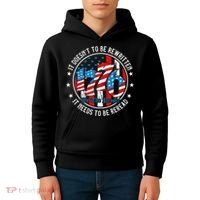 We The People 1776 It Doesn't Need To Be Rewritten Needs It To Be Reread Kids Hoodie thumb 4