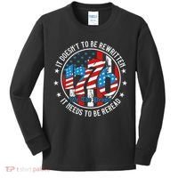 We The People 1776 It Doesn't Need To Be Rewritten Needs It To Be Reread Kids Long Sleeve Shirt thumb 0