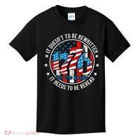 We The People 1776 It Doesn't Need To Be Rewritten Needs It To Be Reread Kids T-Shirt thumb 0