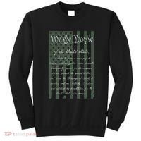 WE THE PEOPLE US CONSTITUTION PREAMBLE UNITED STATES FLAG Sweatshirt thumb 0