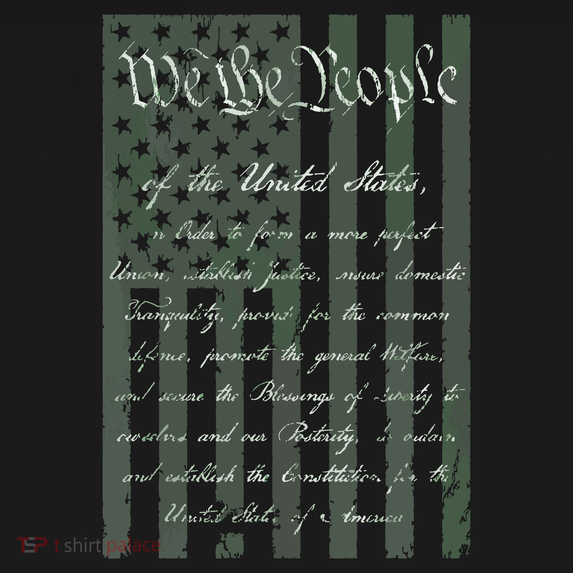 WE THE PEOPLE US CONSTITUTION PREAMBLE UNITED STATES FLAG Women's Hoodie
