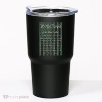 WE THE PEOPLE US CONSTITUTION PREAMBLE UNITED STATES FLAG Tumbler thumb 0