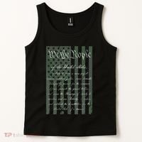 WE THE PEOPLE US CONSTITUTION PREAMBLE UNITED STATES FLAG Tank Top thumb 2