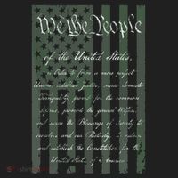 WE THE PEOPLE US CONSTITUTION PREAMBLE UNITED STATES FLAG Golf Towel thumb 3