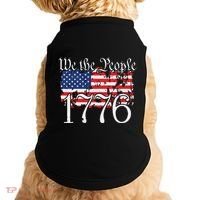 We The People 1776 US Constitution Freedom American Flag Doggie Tank thumb 0