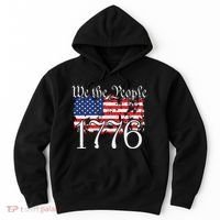 We The People 1776 US Constitution Freedom American Flag Hoodie thumb 0