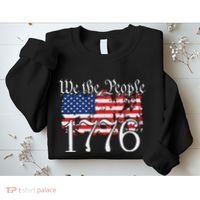 We The People 1776 US Constitution Freedom American Flag Sweatshirt thumb 2