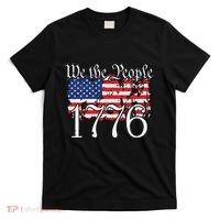 We The People 1776 US Constitution Freedom American Flag T-Shirt thumb 0