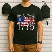 We The People 1776 US Constitution Freedom American Flag T-Shirt thumb 6
