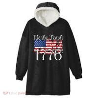 We The People 1776 US Constitution Freedom American Flag Hooded Wearable Blanket thumb 0