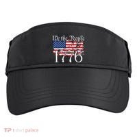 We The People 1776 US Constitution Freedom American Flag Adult Drive Performance Visor thumb 0