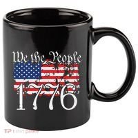 We The People 1776 US Constitution Freedom American Flag 11oz C Handle Ceramic Mug thumb 0