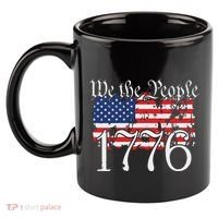 We The People 1776 US Constitution Freedom American Flag 11oz C Handle Ceramic Mug thumb 2