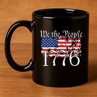 We The People 1776 US Constitution Freedom American Flag 11oz C Handle Ceramic Mug thumb 4