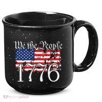 We The People 1776 US Constitution Freedom American Flag 15oz Campfire Ceramic Mug thumb 0