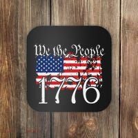 We The People 1776 US Constitution Freedom American Flag Coaster thumb 0