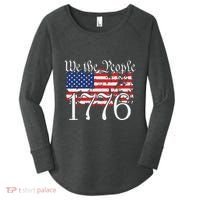 We The People 1776 US Constitution Freedom American Flag Women's Perfect Tri Tunic Long Sleeve Shirt thumb 0