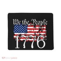 We The People 1776 US Constitution Freedom American Flag Mousepad thumb 0