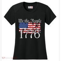 We The People 1776 US Constitution Freedom American Flag Women's Cooling Performance Crew T-Shirt thumb 0