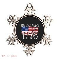 We The People 1776 US Constitution Freedom American Flag Ornament thumb 0