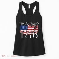 We The People 1776 US Constitution Freedom American Flag Women's Tank Top thumb 0