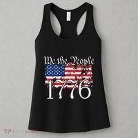 We The People 1776 US Constitution Freedom American Flag Women's Tank Top thumb 3