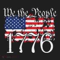 We The People 1776 US Constitution Freedom American Flag Sport-Tek Posi-UV Pro Polo thumb 2
