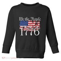 We The People 1776 US Constitution Freedom American Flag Toddler Sweatshirt thumb 0