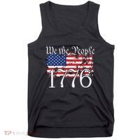 We The People 1776 US Constitution Freedom American Flag Tank Top thumb 0