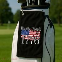 We The People 1776 US Constitution Freedom American Flag Golf Towel thumb 2