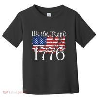 We The People 1776 US Constitution Freedom American Flag Toddler T-Shirt thumb 0