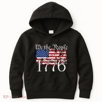 We The People 1776 US Constitution Freedom American Flag Kids Hoodie thumb 0